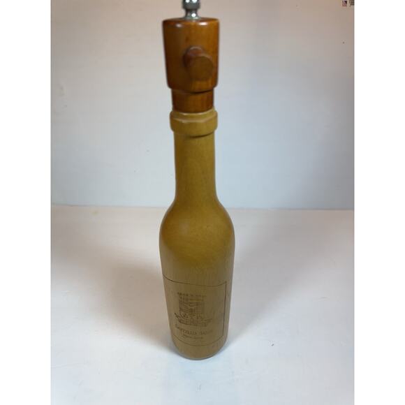 Castello Banfi pepper grinder Wooden Pepper Grinder Wine Bottle Shape - Picture 5 of 9